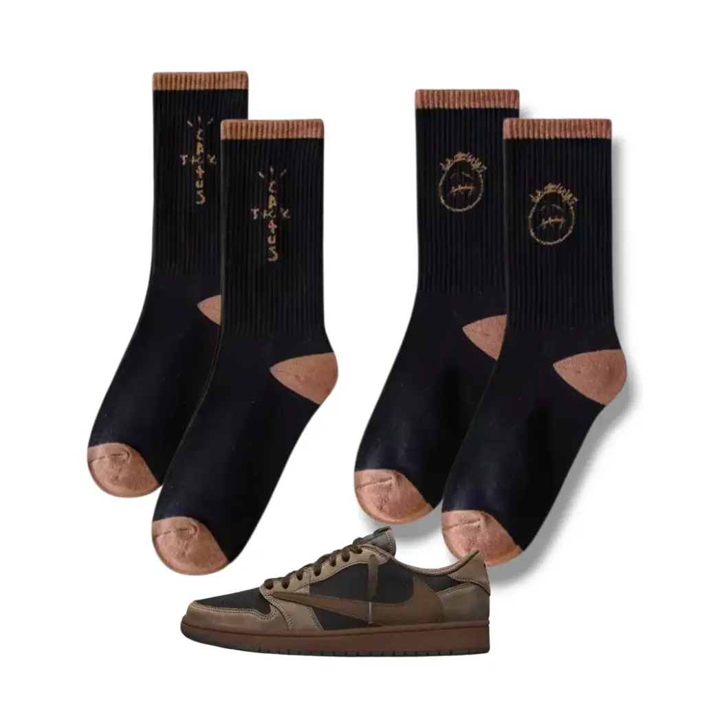 SOCKS TRAVIS SCOTT VELVET BROWN (36-40)