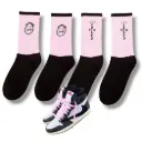 SOCKS TRAVIS SCOTT MOCHA PINK EDITION