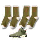 SOCKS TRAVIS SCOTT AJ6 OLIVE