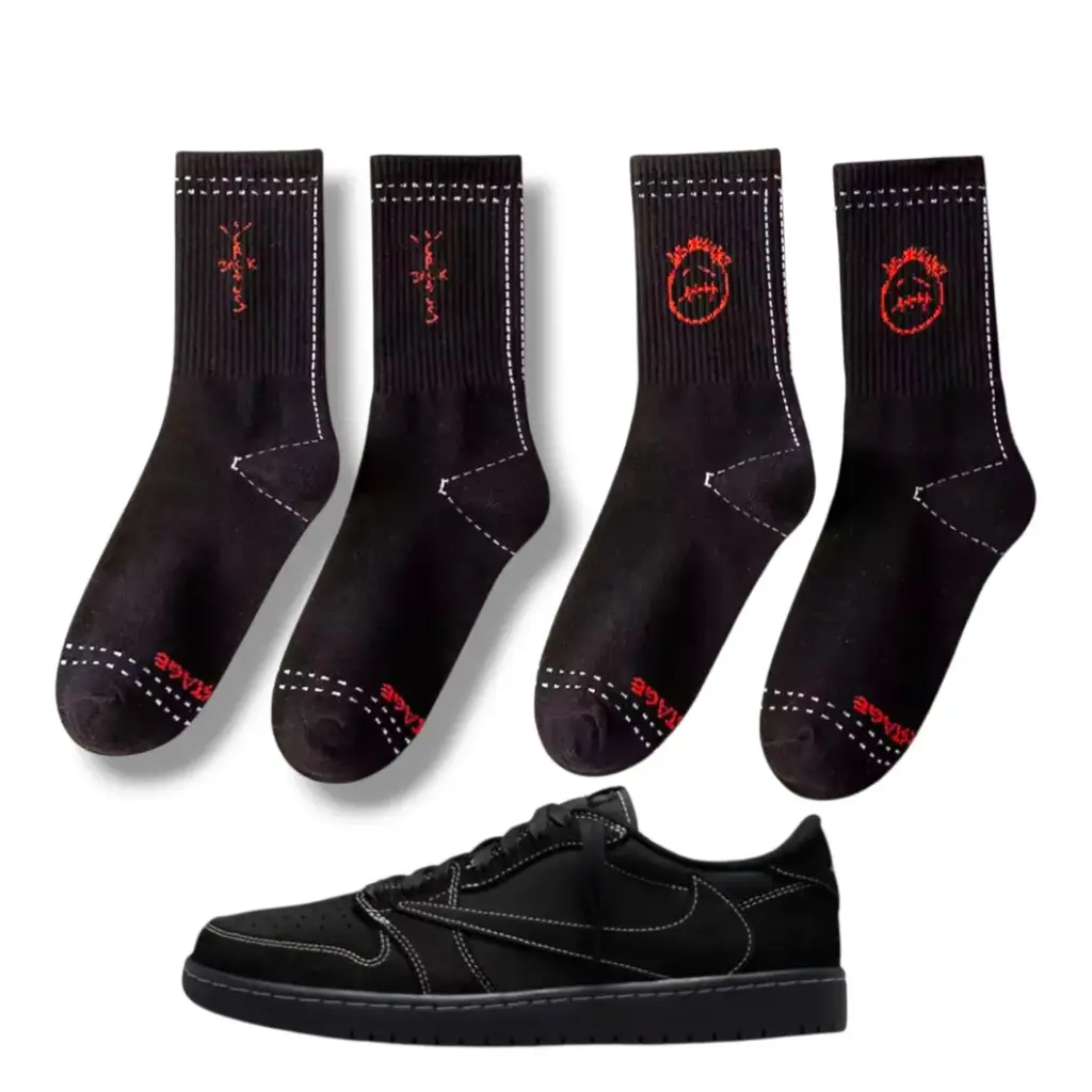 SOCKS TRAVIS SCOTT BLACK PHANTOM (36-40)
