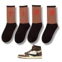 SOCKS TRAVIS SCOTT AJ1 HIGH MOCHA